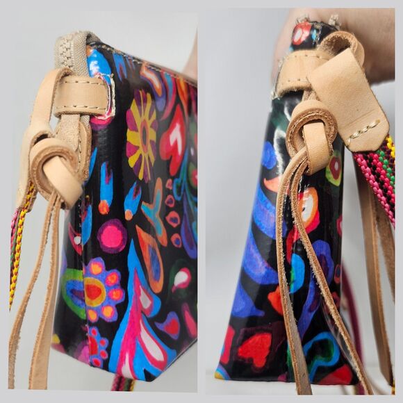 **$OLD**Consuela Sophie Black Swirly Midtown Crossbody Multicolor NWOT - Picture 9 of 10